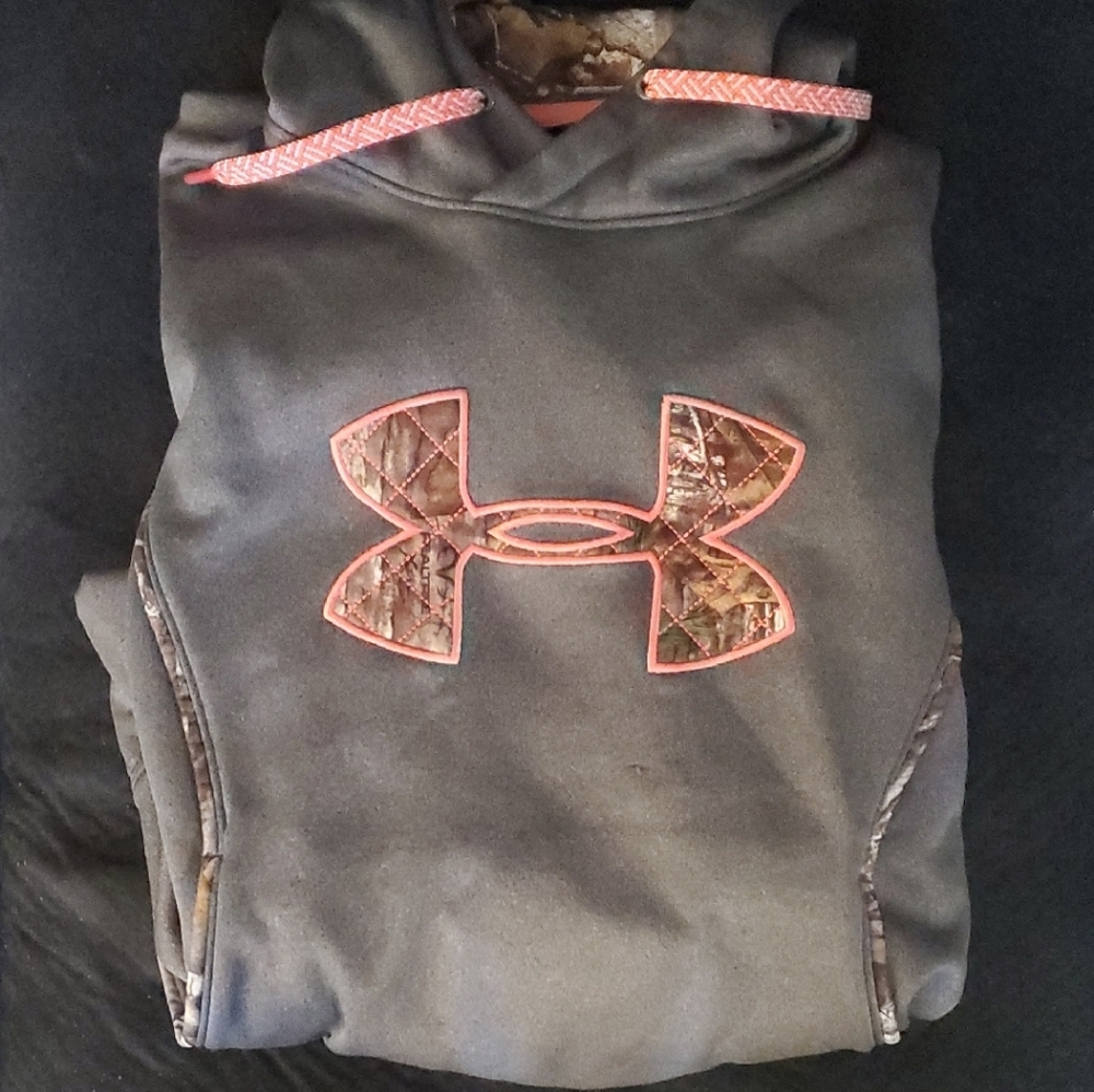 Under Armour Black Sweatshirt with Vibrant Logo